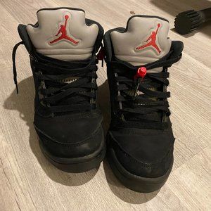 Jordan retro 5 black 6.5Y womens 8 will Smith Fresh Prince